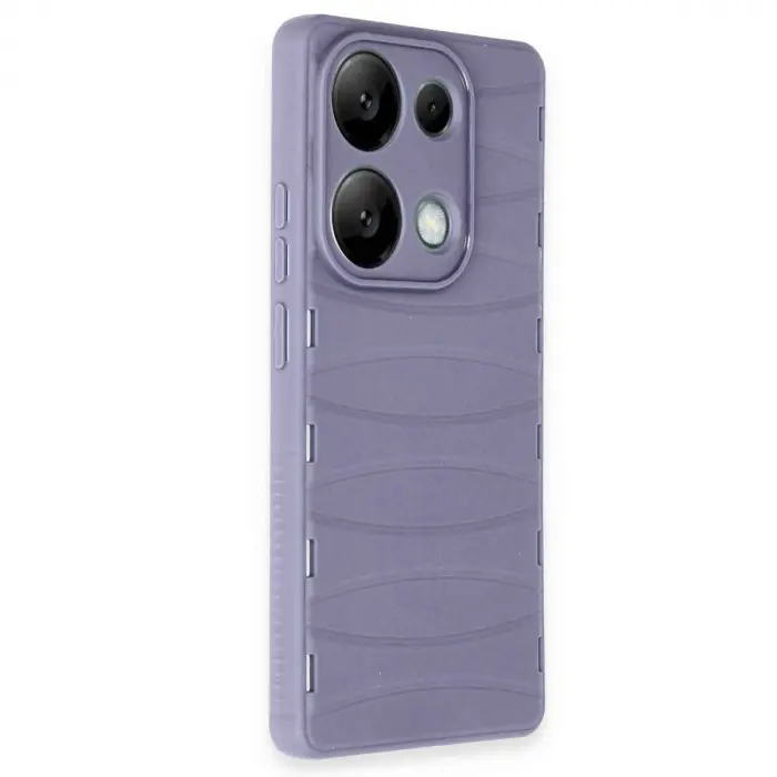 Xiaomi Redmi Note 13 Pro 4g Kılıf Bibercas Silikon Kapak - Lila