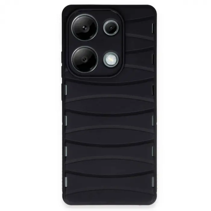 Xiaomi Redmi Note 13 Pro 4g Kılıf Bibercas Silikon Kapak - Siyah