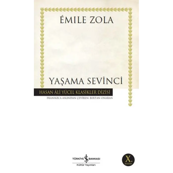Yaşama Sevinci - Hasan Ali Yücel Klasikleri