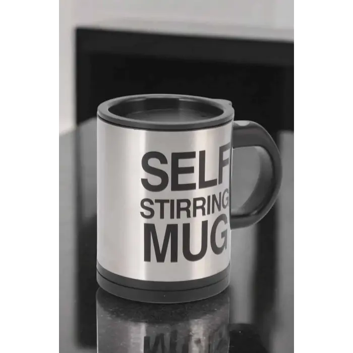 Yazılı Mug Kupa Karıştırıcı Özelliği Ve Paslanmaz Çelik