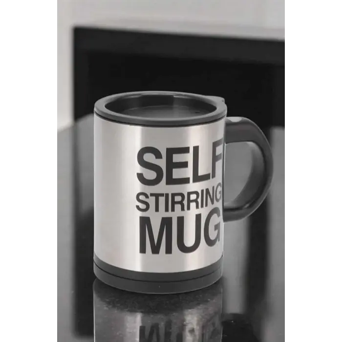 Yazılı Mug Kupa Karıştırıcı Özelliği Ve Paslanmaz Çelik