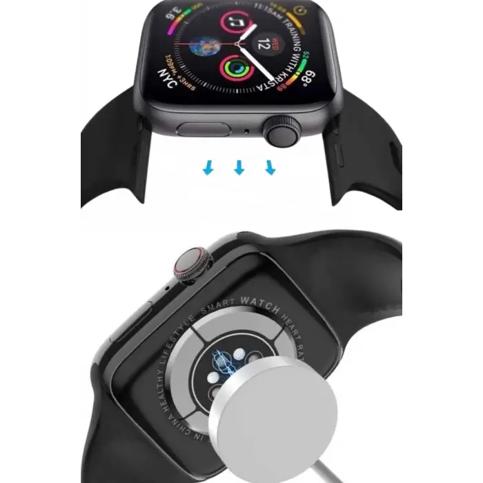Yeni Model Akıllı Saat Dokunmatik Ekran Unisex Amoled Ekran 44 mm