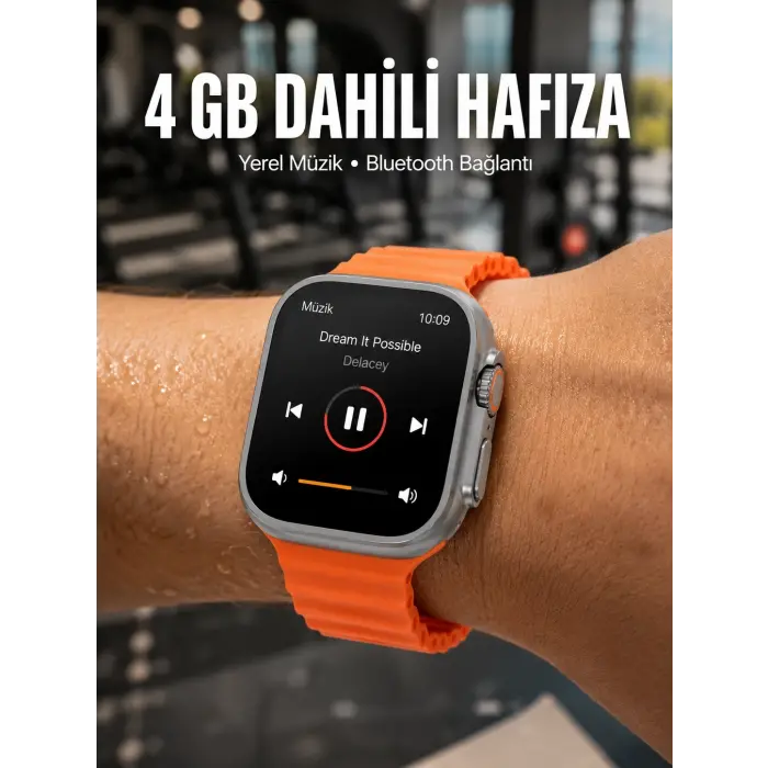 Yeni Nesil 3 Kordonlu Kol Saati 49 MM Amoled Ekran Akıllı Saat