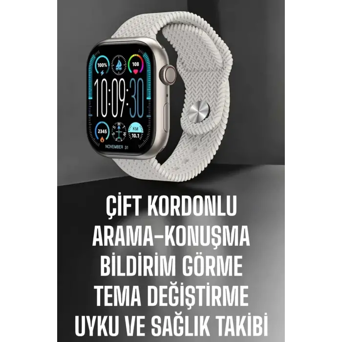 Yeni Nesil Akıllı Saat Arama Cevaplama GPS Takibi Adımsayar NFC Özelliği