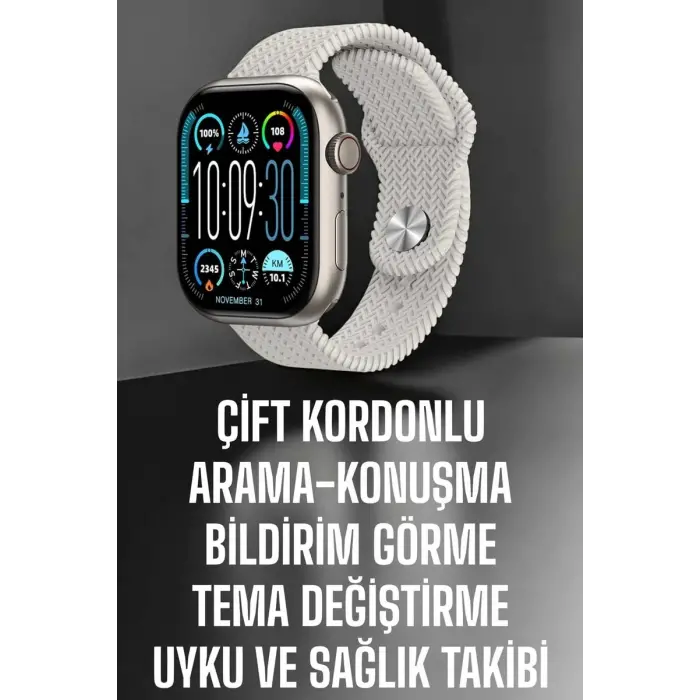 Yeni Nesil Akıllı Saat Arama Cevaplama GPS Takibi Adımsayar NFC Özelliği