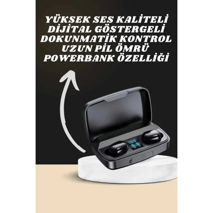 Yeni Nesil Akıllı Saat ve Bluetooth Kulaklık Kampanyası Dokunmatik Kare 7 Kordonlu