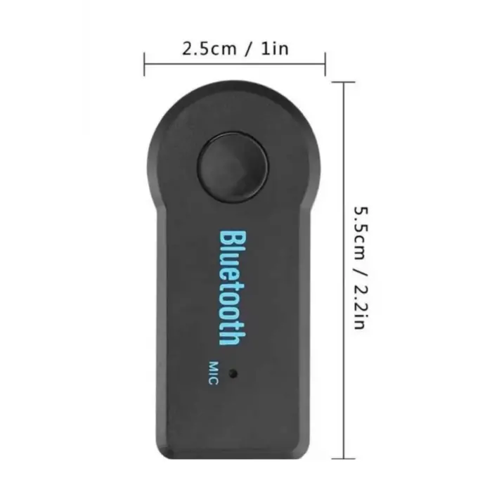 Yeni Nesil Bluetooth Aux Araç Kiti Siyah TV Tablet Telefon Araç Araba