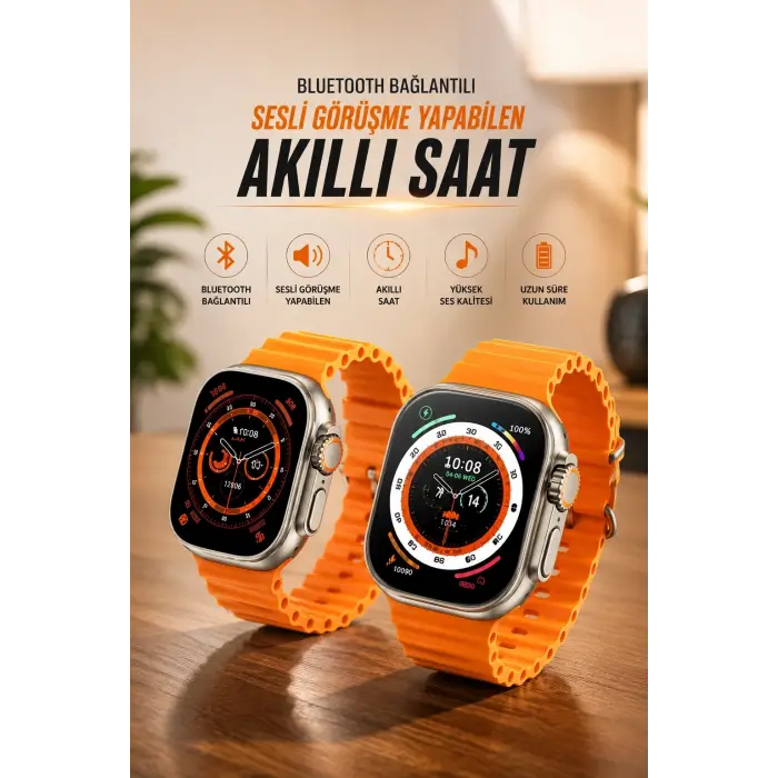 Yeni Nesil Ultra Akıllı Saat Adımsayar Uyku Takibi Nabız Sensörü
