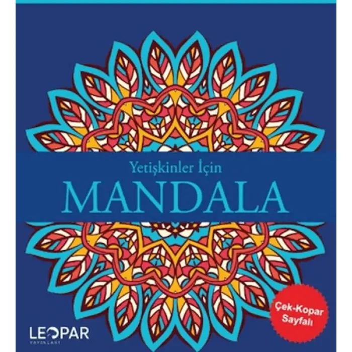 Yetişkinler İçin Mandala - Lacivert