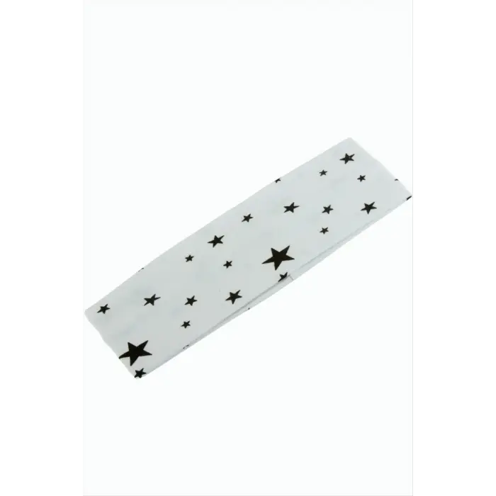 Yıldız Kalp Desenli Saç Bandı 6 cm