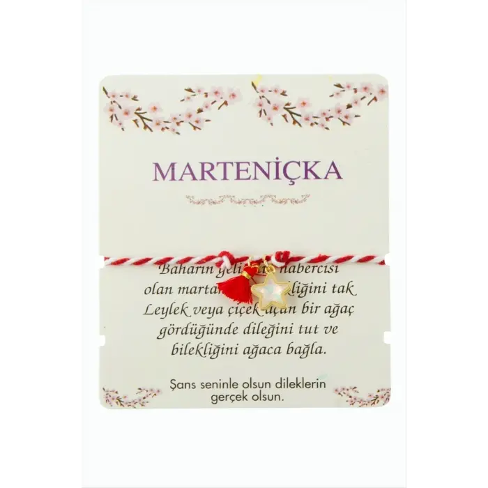 Yıldız Püskül Marteniçka İp Bileklik