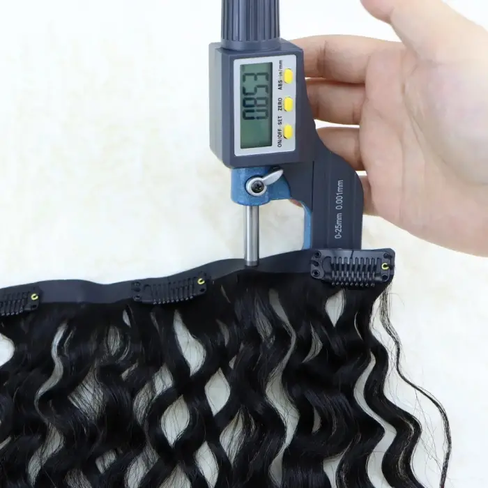 Yoğun Daalı 7 Parça Görünmez Yarım Ay Set %100 Gerçek  / 65cm