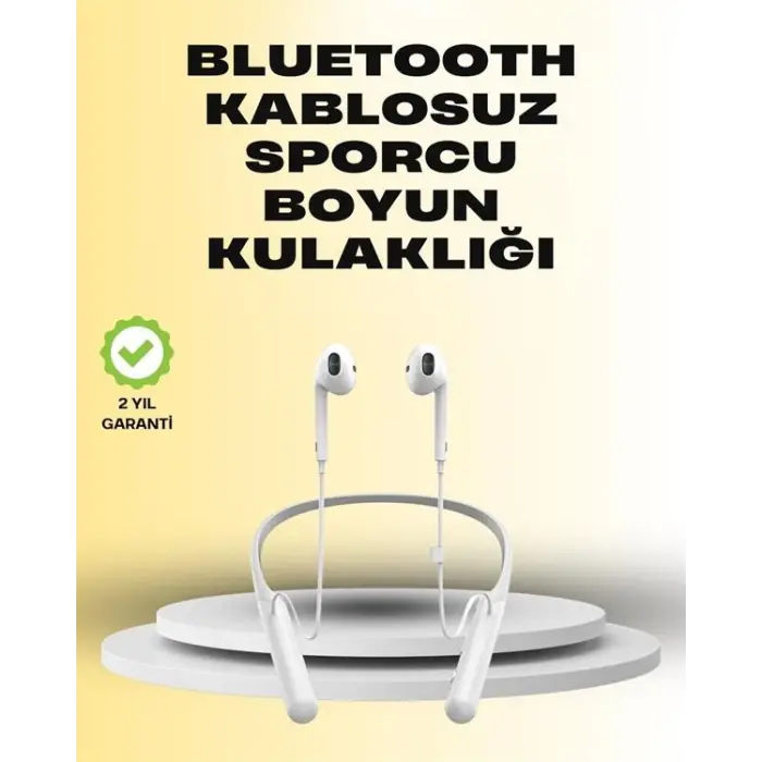 Yüksek Kapasiteli Pil Destekli Boyun Askılı Kulaklık – 100 Saat Dayanıklı