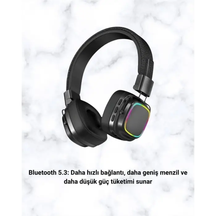 Yüksek Ses Kaliteli Kablosuz Kulak Üstü Kulaklık – BT 5.3