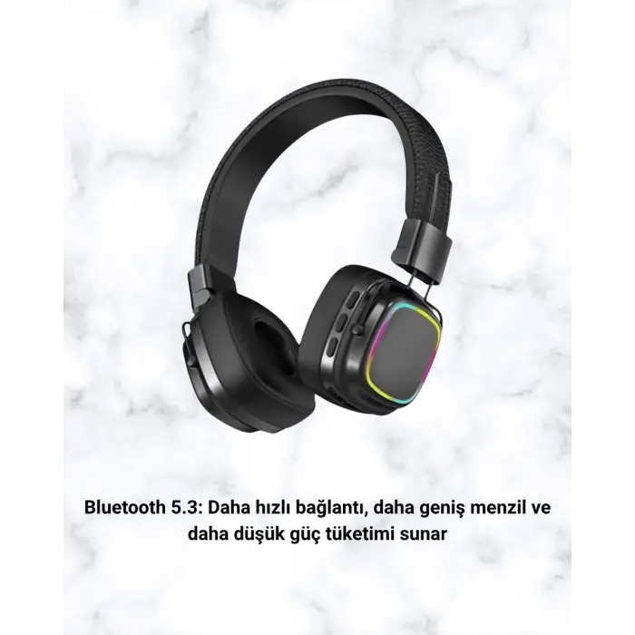 Yüksek Ses Kaliteli Kablosuz Kulak Üstü Kulaklık – BT 5.3