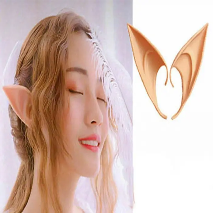 Yumuşak Malzemeden İmal Lateks Elf Kulağı 1 Çift 10x5 cm