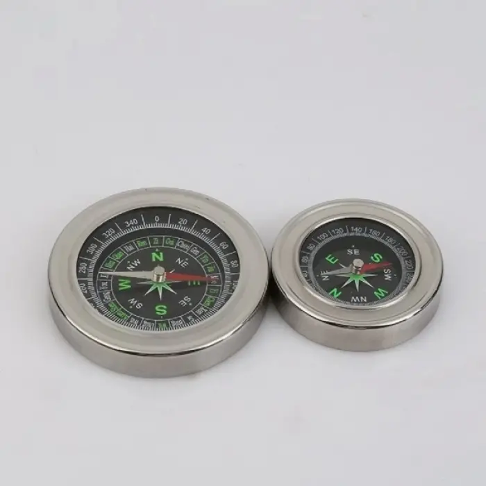 -Yuvarlak Metal Kasa Dayanıklı Pusula 80mm