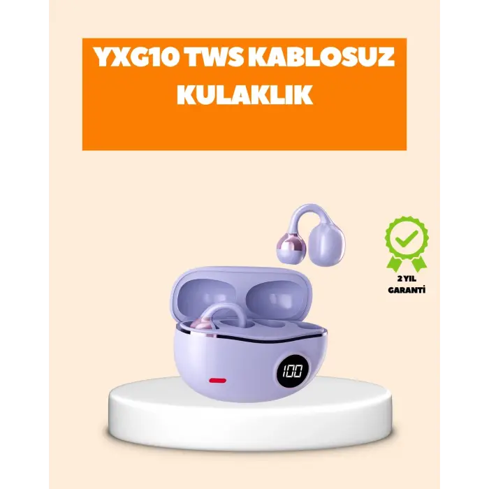 YXG10 Klipsli Açık Kulaklık – Spor İçin Uygun, APTX Ses, Ergonomik Yapı