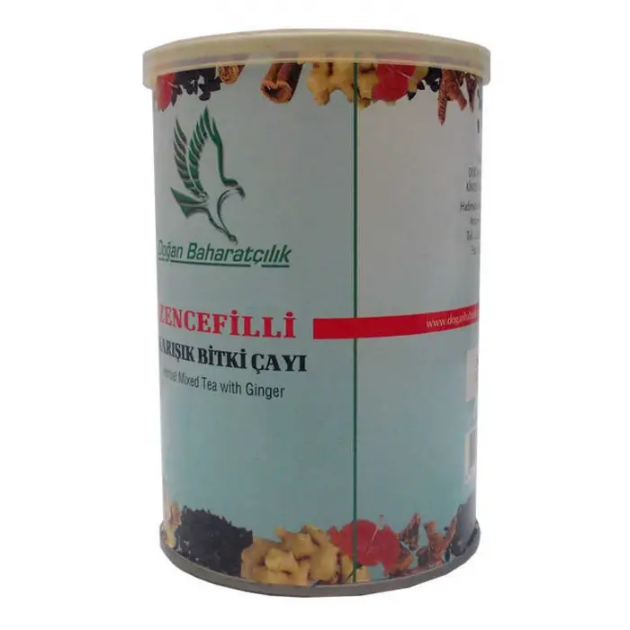 Zencefilli Karışık sel Çay 100 Gr Teneke Kutu