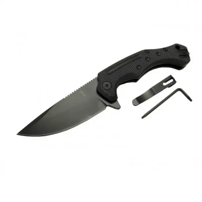 Zero Error 7-12 Black Çakı 22 Cm Manuel, Kemerlikli