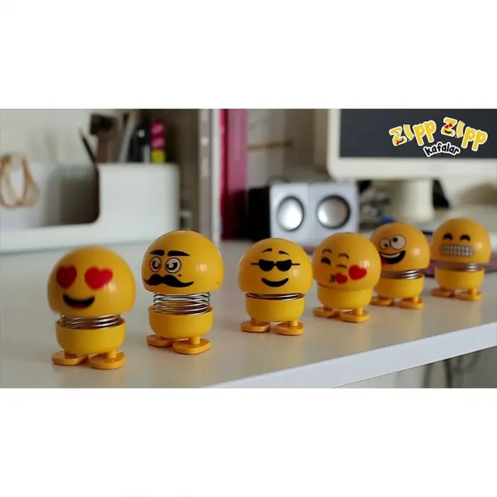 Zıp Zıp Kafalar Sevimli Kafa Sallayan Emojiler Çıın Kafalar
