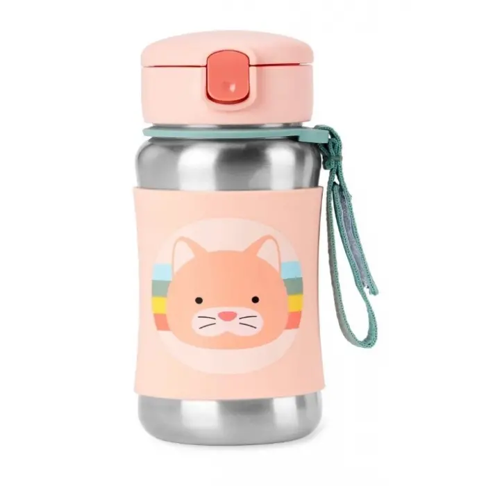 Zoo Pipetli Paslanmaz Çelik Suluk 350 ml Kedi