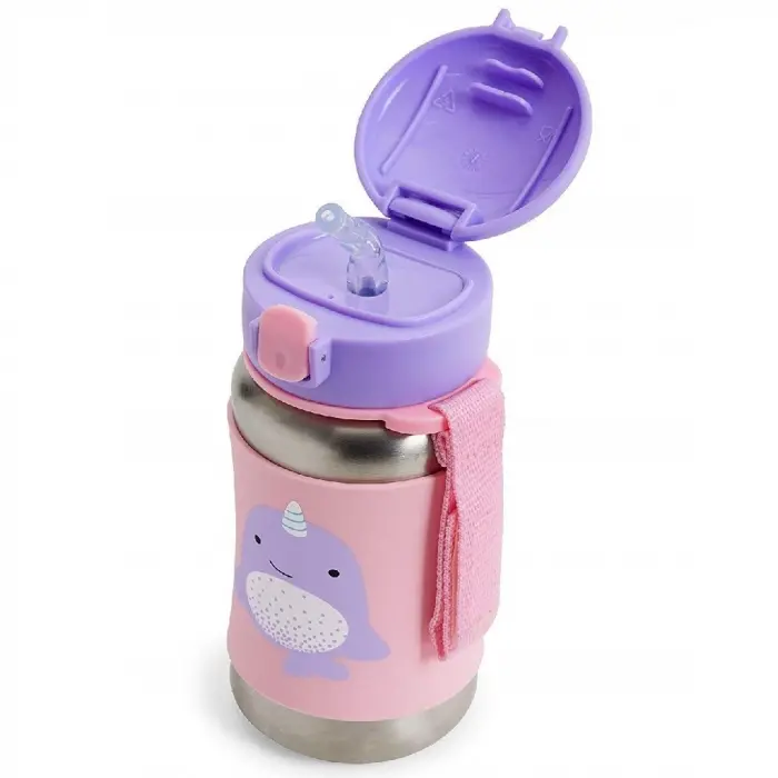 Zoo Pipetli Paslanmaz Çelik Suluk 350 ml Narwhal
