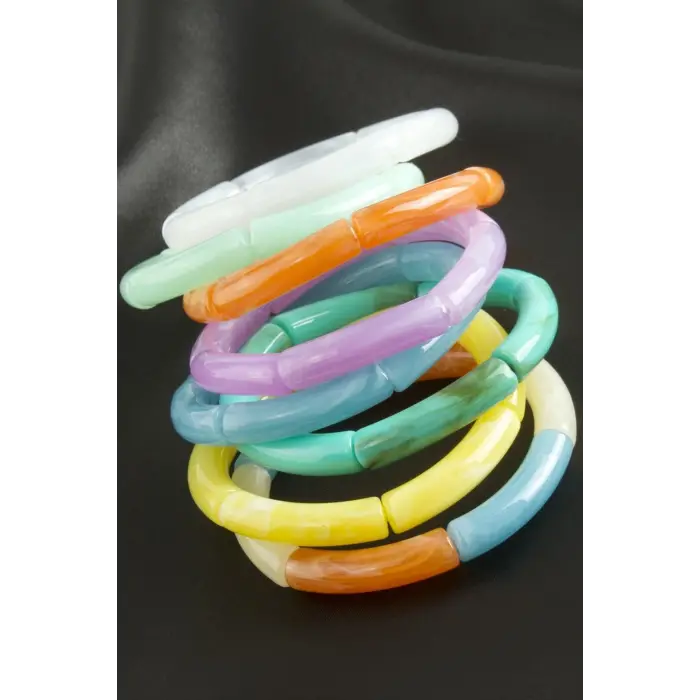 Zr Model Silindir Plastik Bileklik