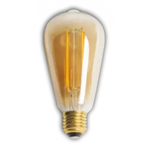 1 Adet CATA CT 4284 Led Rustik Ampul 6W Amber Işık E27 Duy