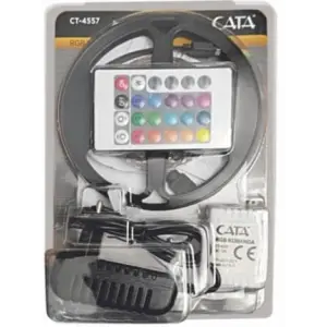 1 Adet CATA CT 4557 Rgb Şerit Led Set 5 Mt Rgb Led 3 Renk+Trafo+ Kumanda