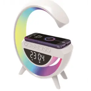 1 Adet NOAS YL86 1240 Simi Kablosuz Şarjlı Bluetoothlu Hoparlörlü Masa Lambası RGB