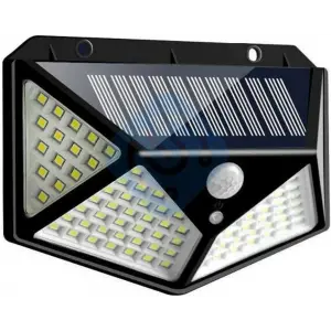 100 Led Dış Mekan Solar Aydınlatma Fotoselli Solar Lamba Hareket Sensörlü
