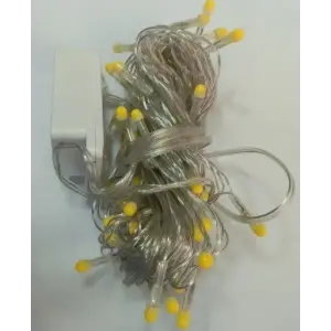 10m 100 Led Damla Uçlu Led Işık Gün Işığı Şeffaf Kablo