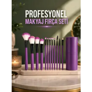 12 PARÇA PROFESYONEL MAKYAJ FIRÇA SETİ