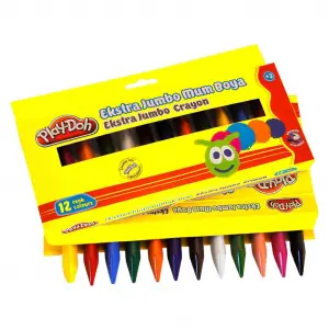 12 Renk Extra Jumbo Crayon