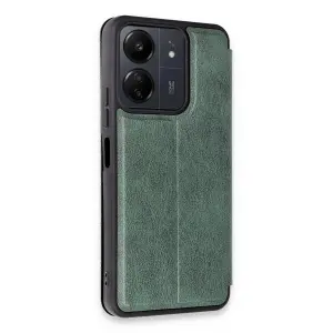 13c Kılıf Flip Cover - Koyu Yeşil
