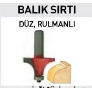 14451 Balıksırtı Freze Bıçağı 12 mm  R5