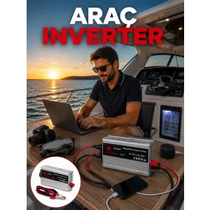 1500W Yüksek Güç Çıkışlı Araç Inverter