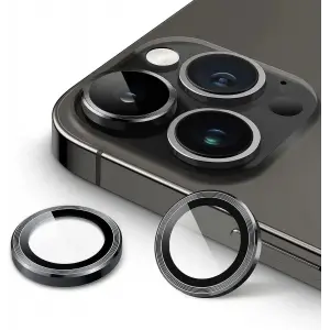 16 Pro / 15 Pro / 14 Pro / 16 Pro Max / 15 Pro Max / 14 Pro Max – Kamera Lens Koruyucu (Siyah)