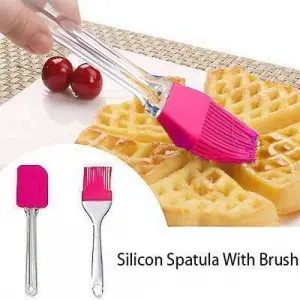 2'li  Pasta - Börek - Poğaça Yağ Fırçası ve Spatula Seti