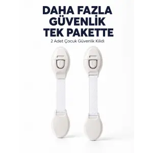 2 Adet Güçlü Yapışkanlı Çocuk Güvenlik Kilidi