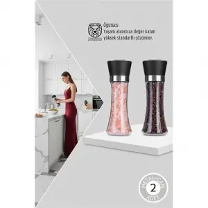 2 Li Baharat Tuz Öğütücü Set Dees Dickerhoof Design 718753