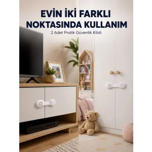 2li Çocuk Güvenlik Kilidi Ev İçi Koruma Seti