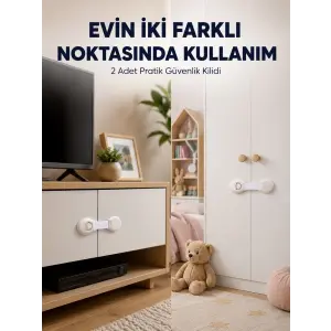 2li Çocuk Güvenlik Kilidi Ev İçi Koruma Seti