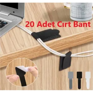 20 Adet Kendinden Yapışkanlı Cırt Cırtlı Bant