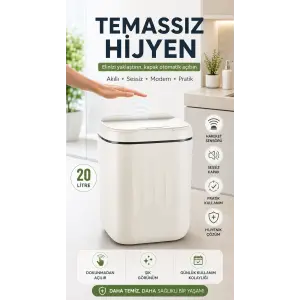 20 Litre büyük Çöp Kovası Sensörlü Hareket Algılayan
