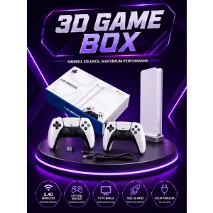 20.000 Yüklü Oyunlu Kablosuz Retro Oyun Konsolu 4K Destekli