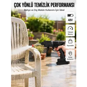 2025 Model 48V Şarjlı Basınçlı Yıkama Tabancası Orijinal Seri