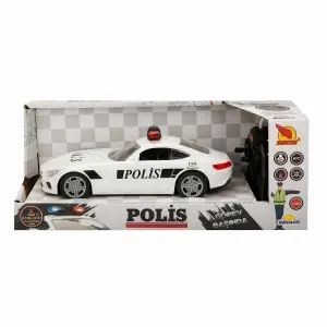 20357 Uzaktan Kumandalı Suncon Işıklı Polis Arabası 21 cm - 1 Adet Stokta Olan Gönderilir
