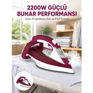 2200W Seramik Kaplama Estetik Tasarımı 360 Derece Dönebilir Kablosu